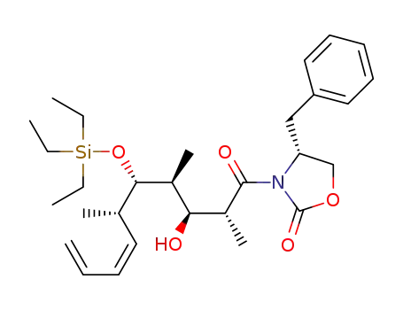 2-Oxazolidinone,
3-[(2R,3S,4S,5S,6S,7Z)-3-hydroxy-2,4,6-trimethyl-1-oxo-5-[(triethylsilyl)
oxy]-7,9-decadienyl]-4-(phenylmethyl)-, (4R)-