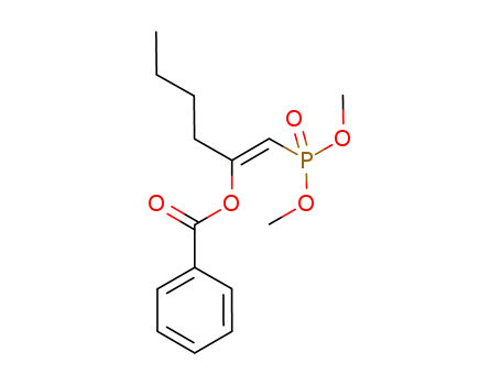 Molecular Structure of 1104662-03-4 ((Z)-2-benzoyloxy-1-dimethoxyphosphoryl-1-hexene)