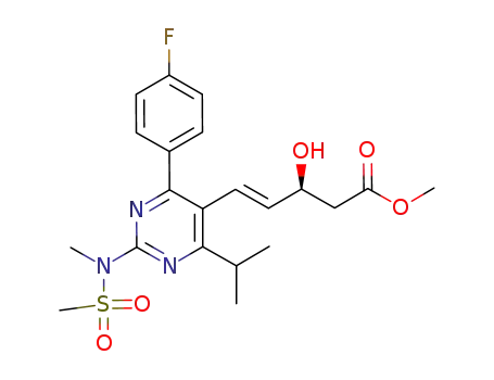 (3S)-5-[4-(4-fluorophenyl)-6-isopropyl-2-(N-methyl-N-methylsulfonylamino)pyrimidin-5-yl]-3-hydroxy-(4E)pentenoic acid methyl ester