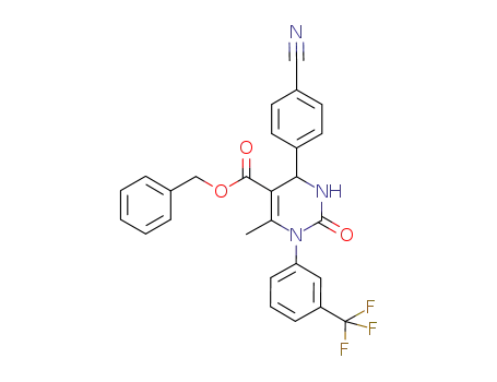5-Pyrimidinecarboxylic acid,
4-(4-cyanophenyl)-1,2,3,4-tetrahydro-6-methyl-2-oxo-1-[3-(trifluorometh
yl)phenyl]-, phenylmethyl ester