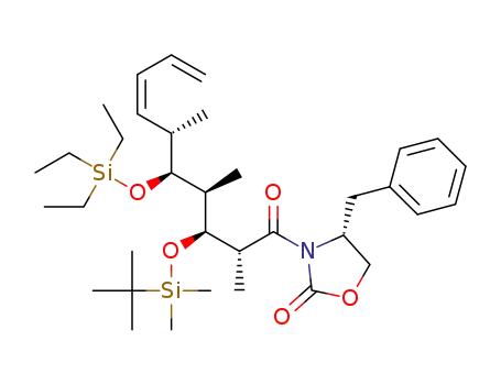 (R)-4-benzyl-3-[(Z)-(2R,3S,4R,5S,6S)-3-(tert-butyldimethylsilanyloxy)-2,4,6-trimethyl-5-triethylsilanyloxydeca-7,9-dienoyl]-oxazolidin-2-one