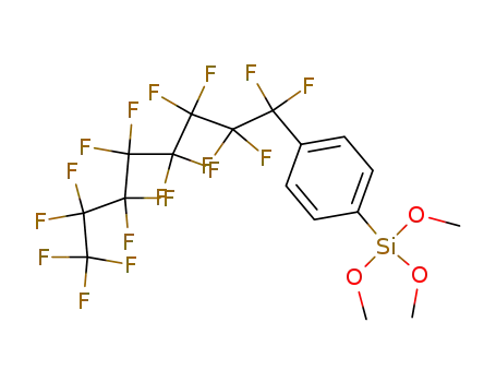 Molecular Structure of 149068-58-6 ((4-perfluorooctylphenyl)trimethoxysilane)