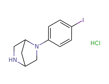 Molecular Structure of 1197294-11-3 (5-(4-iodophenyl)-2,5-diazabicyclo[2.2.1]heptane hydrochloride)