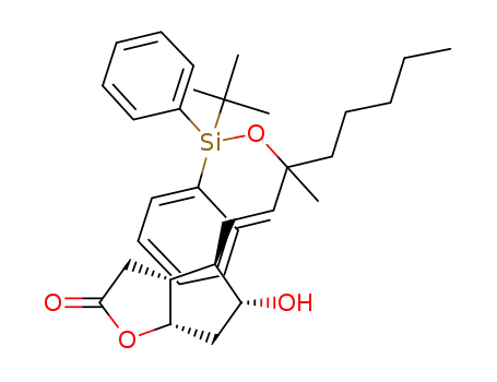 (3aR,4R,5R,6aS)-4-((E)-3-(tert-butyldiphenylsilyloxy)-3-methyloct-1-enyl)-5-hydroxyhexahydro-2H-cyclopenta[b]furan-2-one