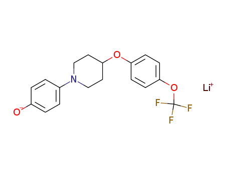lithium 4-(4-(4-trifluoromethoxy-phenoxy)piperidin-1-yl)phenolate