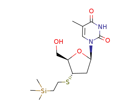 2',3'-dideoxy-3'-(2-(trimethylsilyl)ethyl)thiothymidine
