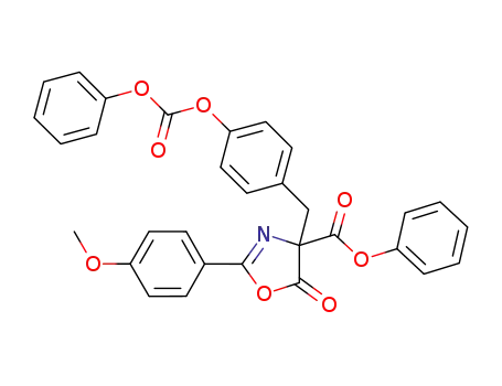 phenyl 2-(4-methoxyphenyl)-5-oxo-4-(4-(phenoxycarbonyloxy)benzyl)-4,5-dihydrooxazole-4-carboxylate