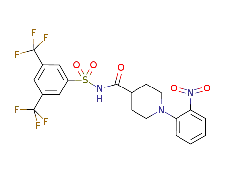N-[1-(2-nitro-phenyl)-piperidine-4-carbonyl]-3,5-bis-trifluoromethyl-benzenesulfonamide