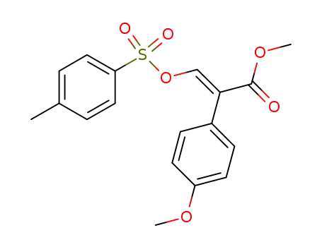 methyl (E)-2-(4-methoxyphenyl)-3-(p-toluenesulfonyloxy)prop-2-enoate