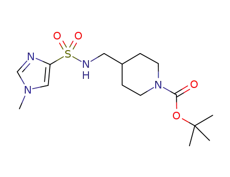 N-(N-tert-butoxycarbonyl-piperidin-4-ylmethyl) 1-methyl-1H-imidazole-4-sulfonamide