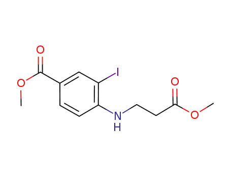 methyl 3-[N-(2-iodo-4-methoxycarbonylphenyl)amino]propionate