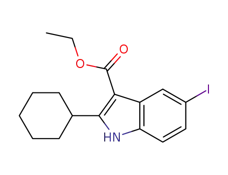 ethyl 2-cyclohexyl-5-iodo-1H-indole-3-carboxylate