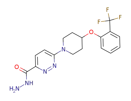 6-{4-[2-(trifluoromethyl)phenoxy]piperidin-1-yl}pyridazine-3-carbohydrazide