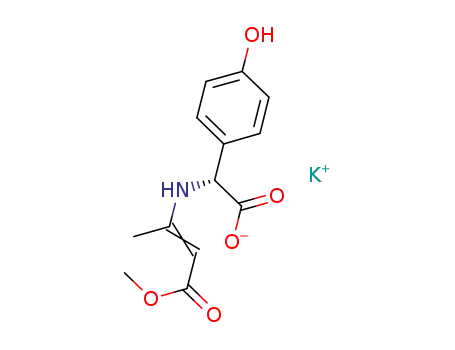 D-α-(4-ヒドロキシフェニル)-α-(2-メトキシカルボニル-1-メチルビニルアミノ)酢酸カリウム