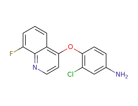 3-chloro-4-[(8-fluoroquinolin-4-yl)oxy]aniline