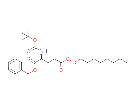 (2S)-benzyl 2-(tert-butoxycarbonylamino)-5-(octylperoxy)-5-oxopentanoate