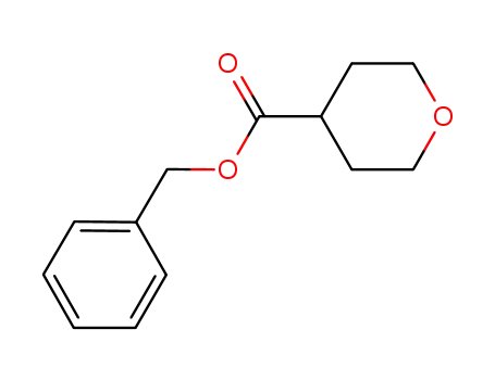 Molecular Structure of 871022-58-1 (Tetrahydro-2H-pyran-4-carboxylic acid benzyl ester)