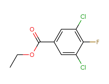 Molecular Structure of 115551-95-6 (Benzoic acid, 3,5-dichloro-4-fluoro-, ethyl ester)