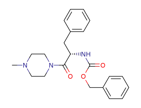 Carbamic acid,
[2-(4-methyl-1-piperazinyl)-2-oxo-1-(phenylmethyl)ethyl]-, phenylmethyl
ester, (S)-