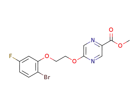 methyl 5-[2-(2-bromo-5-fluorophenoxy)ethoxy]pyrazine-2-carboxylate