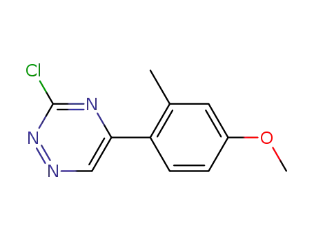 3-chloro-5-(4-methoxy-2-methylphenyl)-1,2,4-triazine