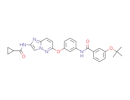 3-tert-butoxy-N-[3-({2-[(cyclopropylcarbonyl)amino]imidazo[1,2-b]pyridazin-6-yl}oxy)phenyl]benzamide