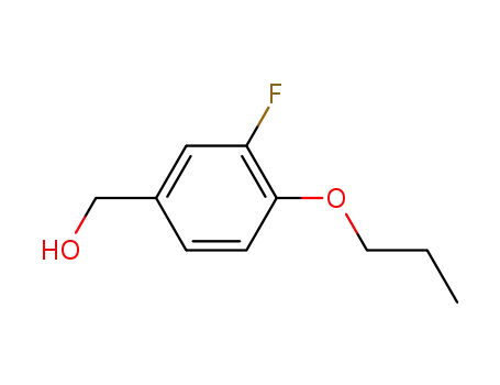 Molecular Structure of 1029437-25-9 ((3-Fluoro-4-propoxyphenyl)methanol)
