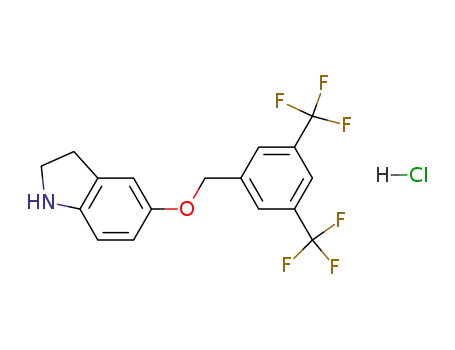 5-[3,5-bis-(trifluoromethyl)benzyloxy]indoline hydrochloride