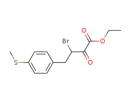 Molecular Structure of 737824-48-5 (Benzenebutanoic acid, b-bromo-4-(methylthio)-a-oxo-, ethyl ester)