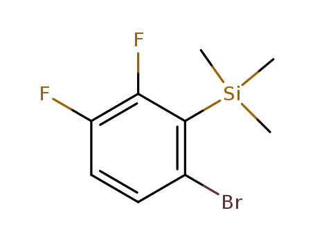 Molecular Structure of 473417-24-2 ((6-bromo-2,3-difluorophenyl)(trimethyl)silane)