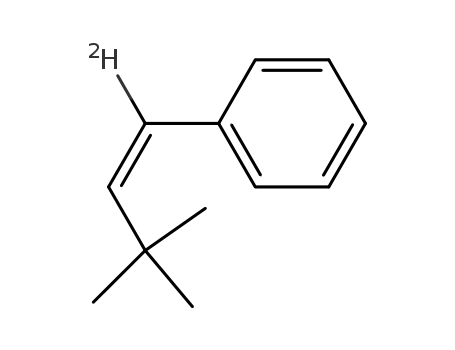 Molecular Structure of 23586-62-1 ((Z)-1-deuterio-3,3-dimethyl-1-phenyl-1-butene)