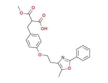 2-methoxycarbonyl-3-[4-[2-(5-methyl-2-phenyl-4-oxazolyl)ethoxy]phenyl]propionic acid