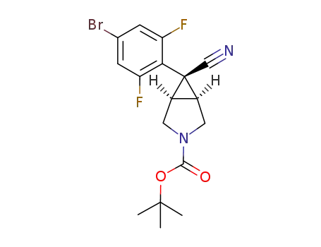 1-bromo-4-[(1α,5α,6β)-3-tert-butoxycarbonyl-6-cyano-3-azabicyclo[3.1.0]hexan-6-yl]-3,5-difluorobenzene