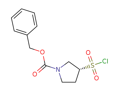 Molecular Structure of 1134112-00-7 (Cbz-(R)-3-pyrrolidinesulfonyl chloride)