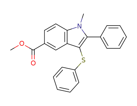 methyl 1-methyl-2-phenyl-3-(phenylsulfenyl)indole-5-carboxylate
