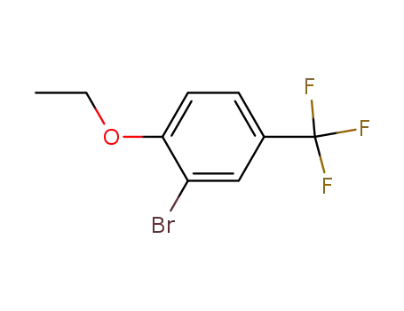 Molecular Structure of 934495-35-9 (2-Bromo-1-ethoxy-4-trifluoromethyl-benzene)