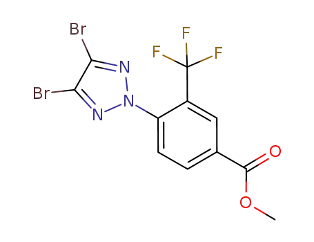 C<sub>11</sub>H<sub>6</sub>Br<sub>2</sub>F<sub>3</sub>N<sub>3</sub>O<sub>2</sub>