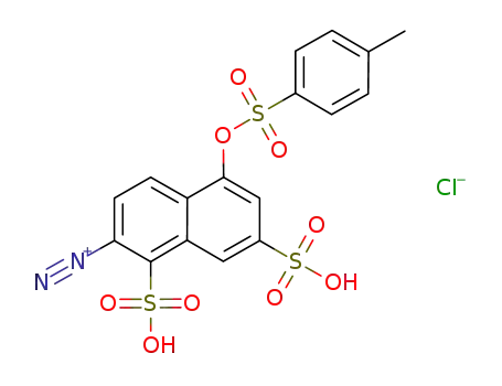 C<sub>17</sub>H<sub>13</sub>N<sub>2</sub>O<sub>9</sub>S<sub>3</sub><sup>(1+)</sup>*Cl<sup>(1-)</sup>