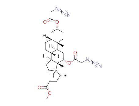 methyl 3,7,12-trideoxy-3α,12α-bis(2-azidoacetyloxy)cholate