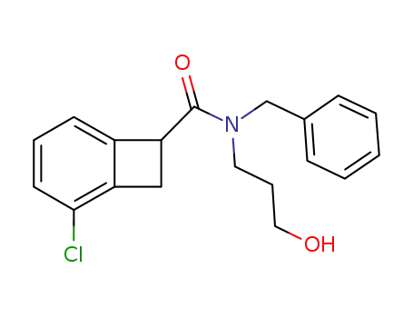 N-benzyl-3-chloro-N-(3-hydroxypropyl)-1,2-dihydrocyclobutabenzene-1-carboxamide