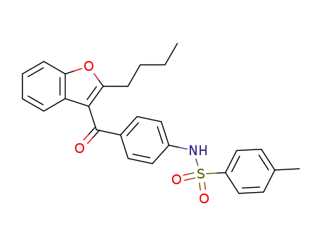 Benzenesulfonamide,
N-[4-[(2-butyl-3-benzofuranyl)carbonyl]phenyl]-4-methyl-