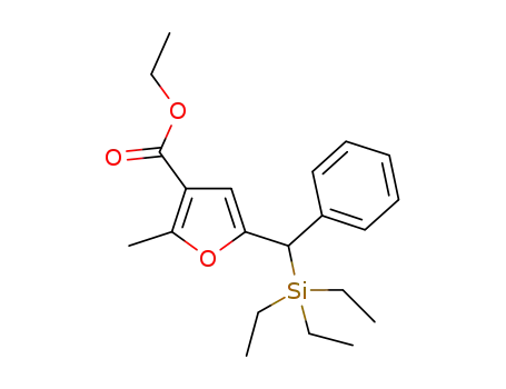 ethyl 2-methyl-5-(phenyl(triethylsilyl)methyl)furan-3-carboxylate