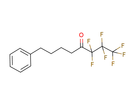 Molecular Structure of 1071001-11-0 (1,1,1,2,2,3,3-heptafluoro-8-phenyloctan-4-one)