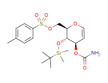 4O-tert-butyldimethylsilyl-3-O-carbamoyl-6-O-p-toluenesulfonyl-D-glucal
