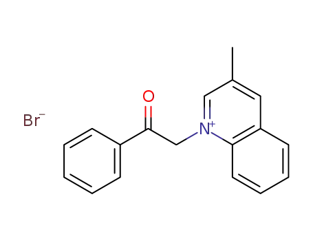 Molecular Structure of 713077-21-5 (3-methyl-1-phenacyl-quinolinium bromide)