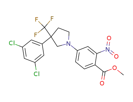 methyl 4-[3-(3,5-dichlorophenyl)-3-(trifluorornethyl)pyrrolidin-1-yl]-2-nitrobenzoate