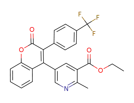 C<sub>25</sub>H<sub>18</sub>F<sub>3</sub>NO<sub>4</sub>