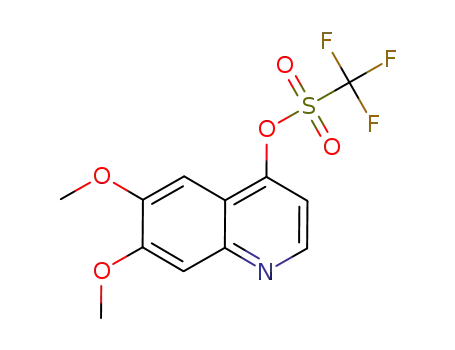 Molecular Structure of 849217-54-5 (Trifluoromethanesulfonic acid 6,7-dimethoxyquinolin-4-yl ester)