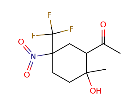 1-Methyl-2-acetyl-4-trifluoromethyl-4-nitro-cyclohexane-1-ol