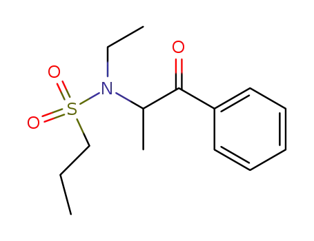 Molecular Structure of 874813-23-7 (Propane-1-sulfonic acid ethyl-(1-methyl-2-oxo-2-phenyl-ethyl)-amide)